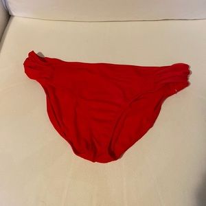 Athleta bathing suit bottom. Size Large, red
